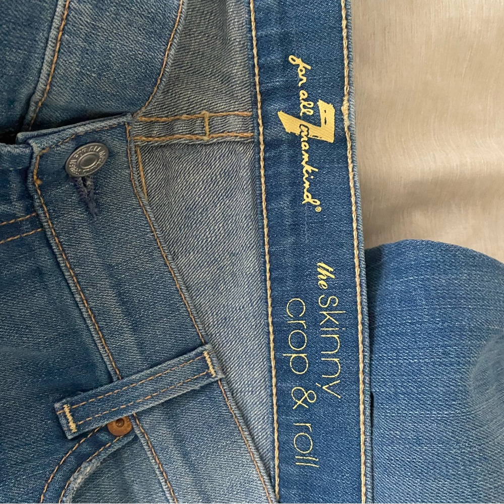 7 For All Mankind Women’s Light Blue Skinny Jeans